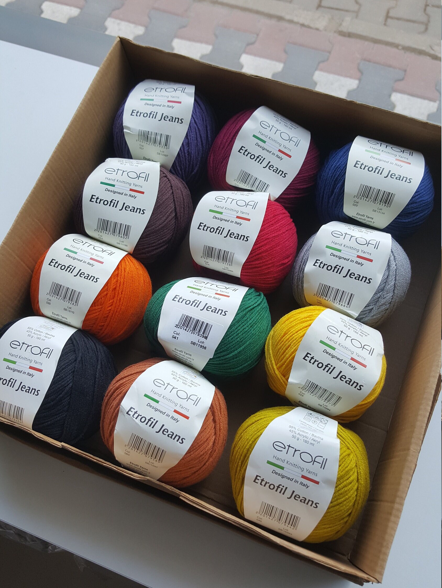 Fall Colors Yarn Bundle 12 Pcs Yarn Pack Yarn Set for Punch Needle