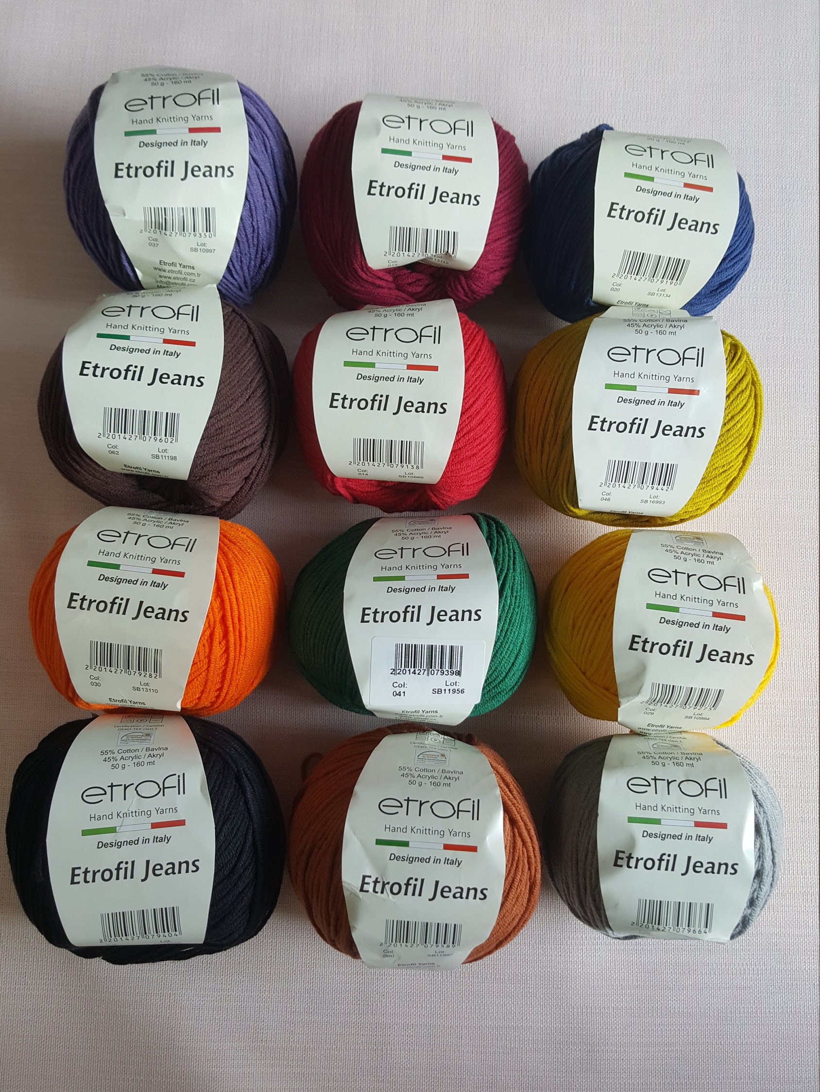 Fall Colors Yarn Bundle 12 Pcs Yarn Pack Yarn Set for Punch Needle