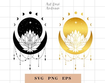 Download Lotus Mandala Svg Etsy