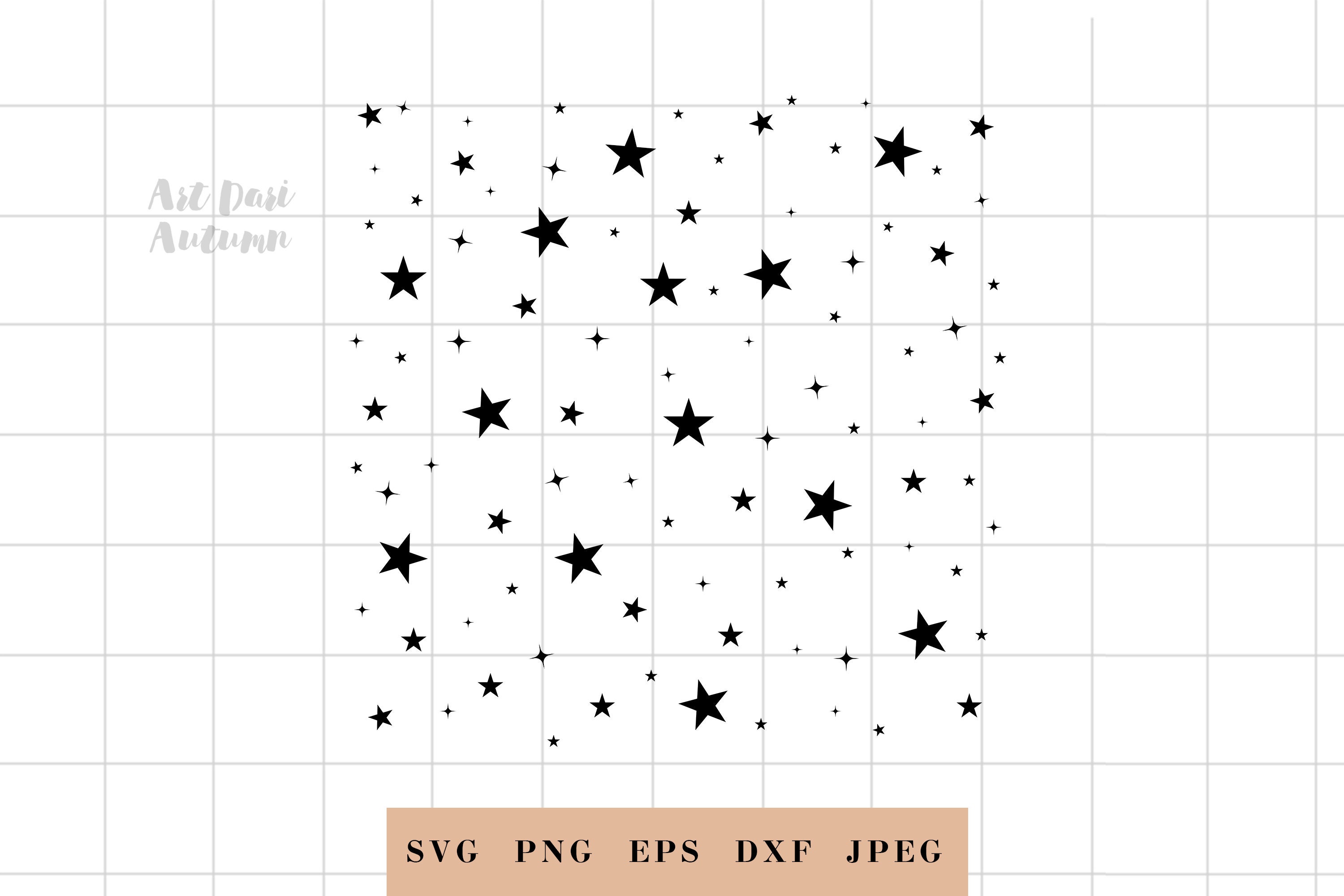 Galaxy Star Stencil