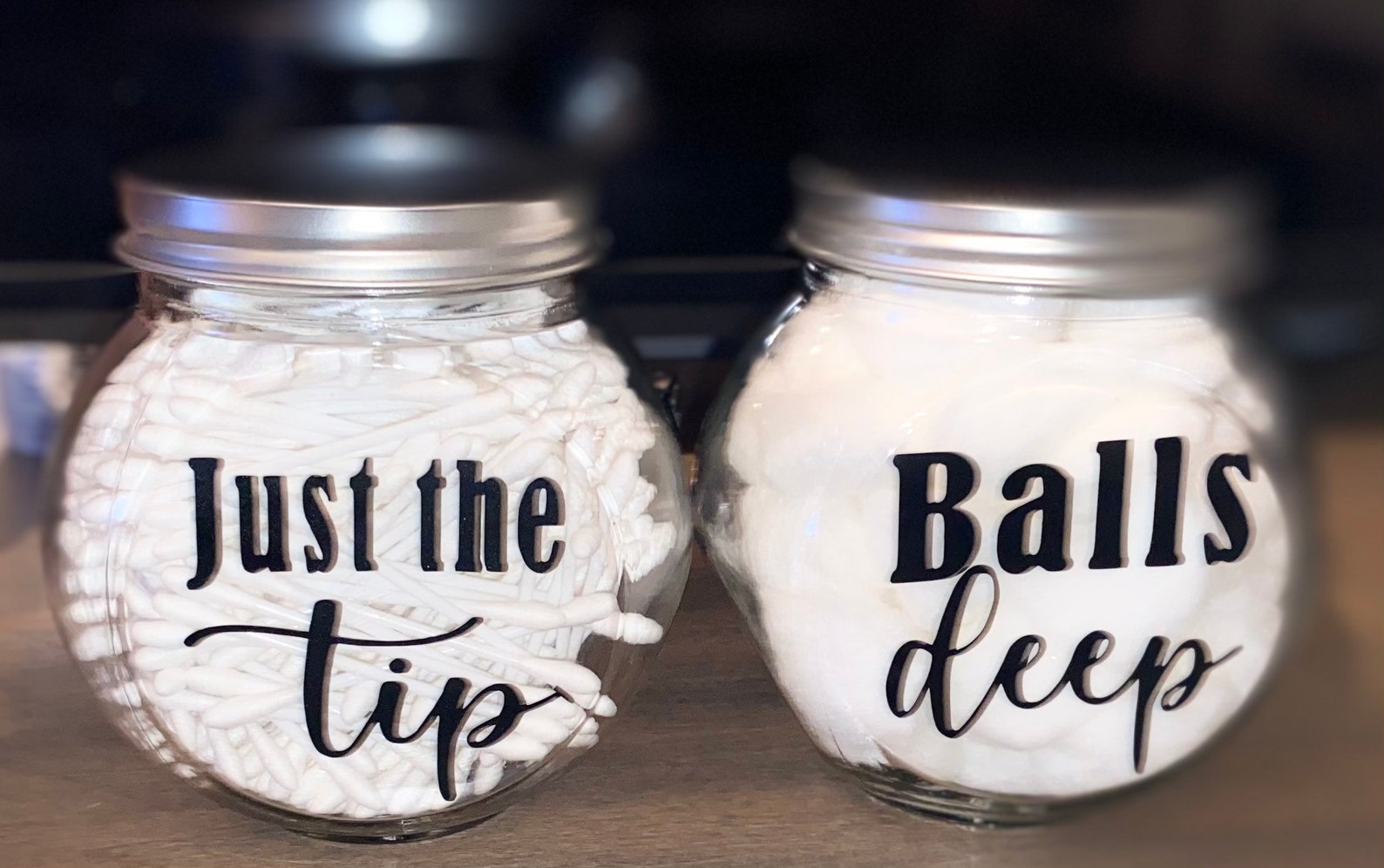 Qtip and cotton ball holder set Etsy