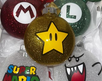 Super Mario ornament set of 5!