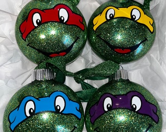 Custom ninja turtle disc  ornament set