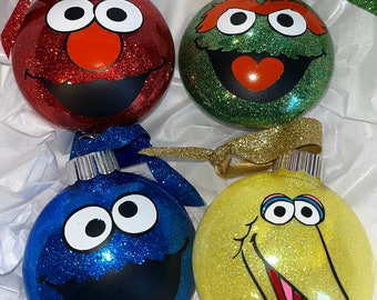 Custom S. Street ornaments set of 4