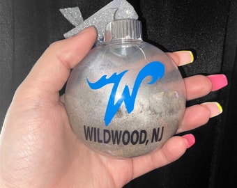 Wildwood sand and seashell ornament !