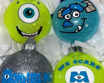custom made Monsters inc. ornament set