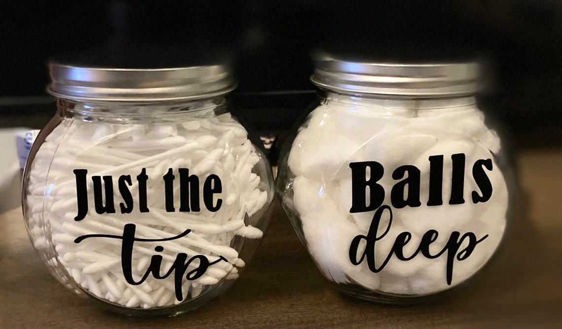 Qtip and cotton ball holder set Etsy