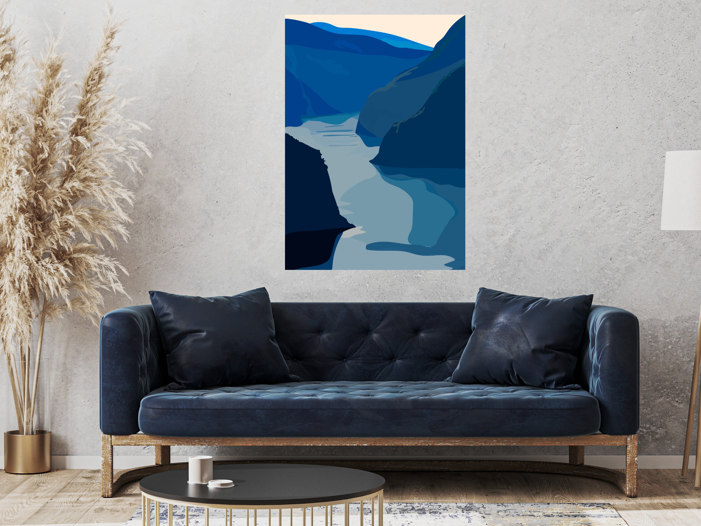 Fjords Printable, Instant Download, Fjord Abstract Art, Fjords ... - Fjord-Inspired Wall Decor For Apartments