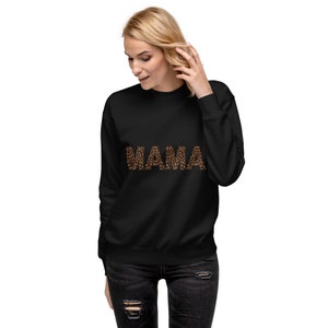 Mama Cheetah Print Crewneck; Cute Mama Sweatshirt; Mothers Day; Gift for Her; Gift for Mom; Mothers Day Gift; Cute Cheetah Sweatshirt
