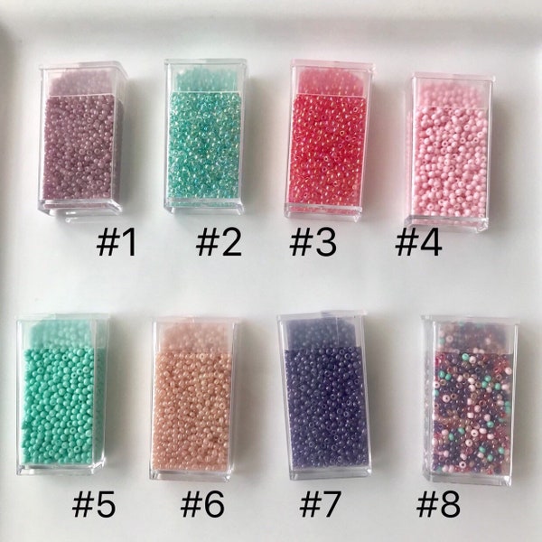 15g/2mm, perles de rocaille en verre