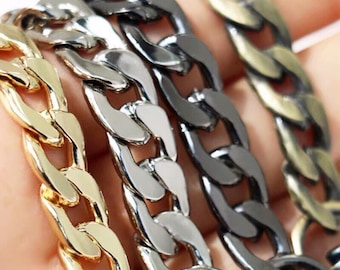 10mm, High Quality Custom Chain For Purse Shoulder Crossbody Handle Bag, Bag Metal Replacement, Different Clasp Available