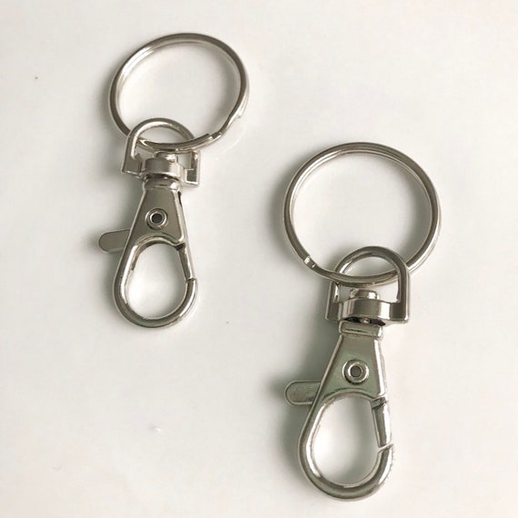 25set, Metal Swivel Lanyard Snap Hook With Key Rings, Lobster Claw Clasps,  Trigger Clips, Swivel Lanyard Snap Hooks, Key Chain Rings 