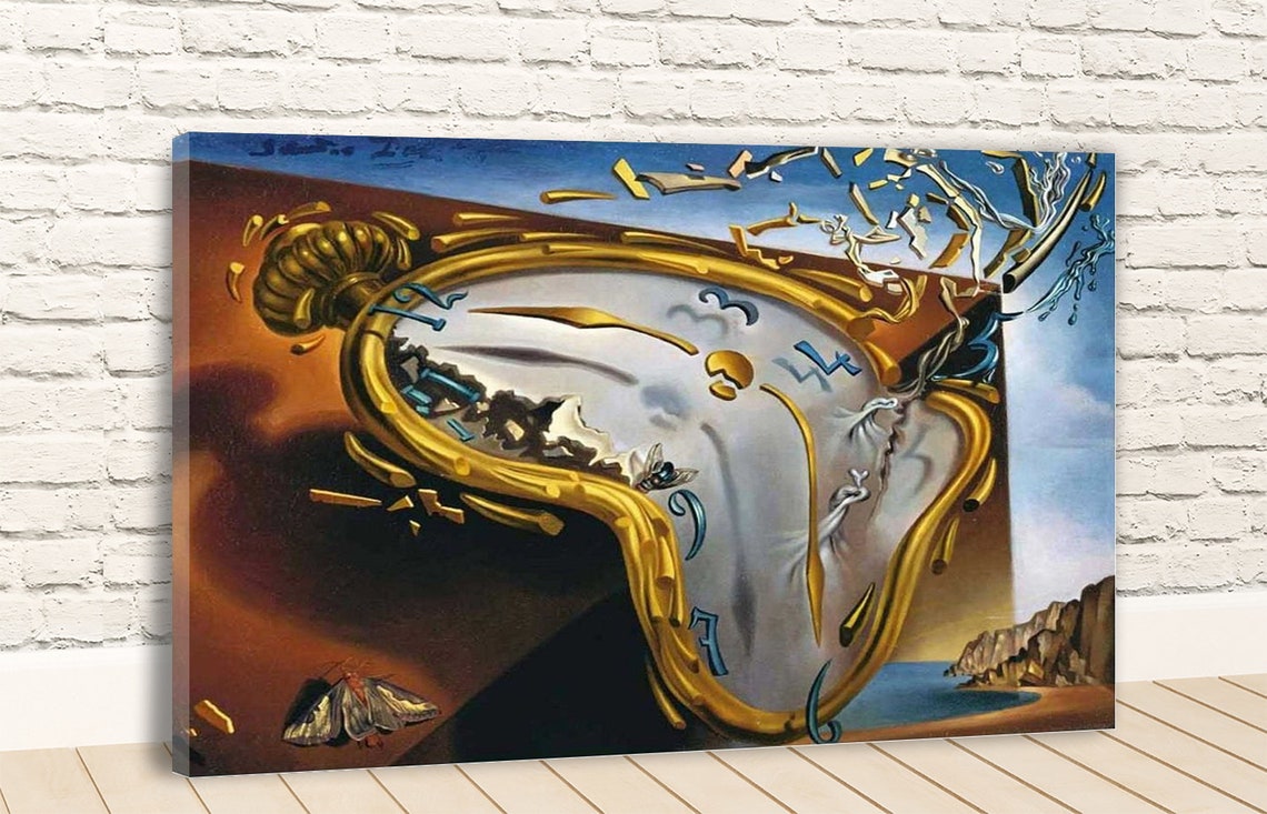 Salvador Dali Künstler die schmelzende Uhr 1954 Leinwand | Etsy