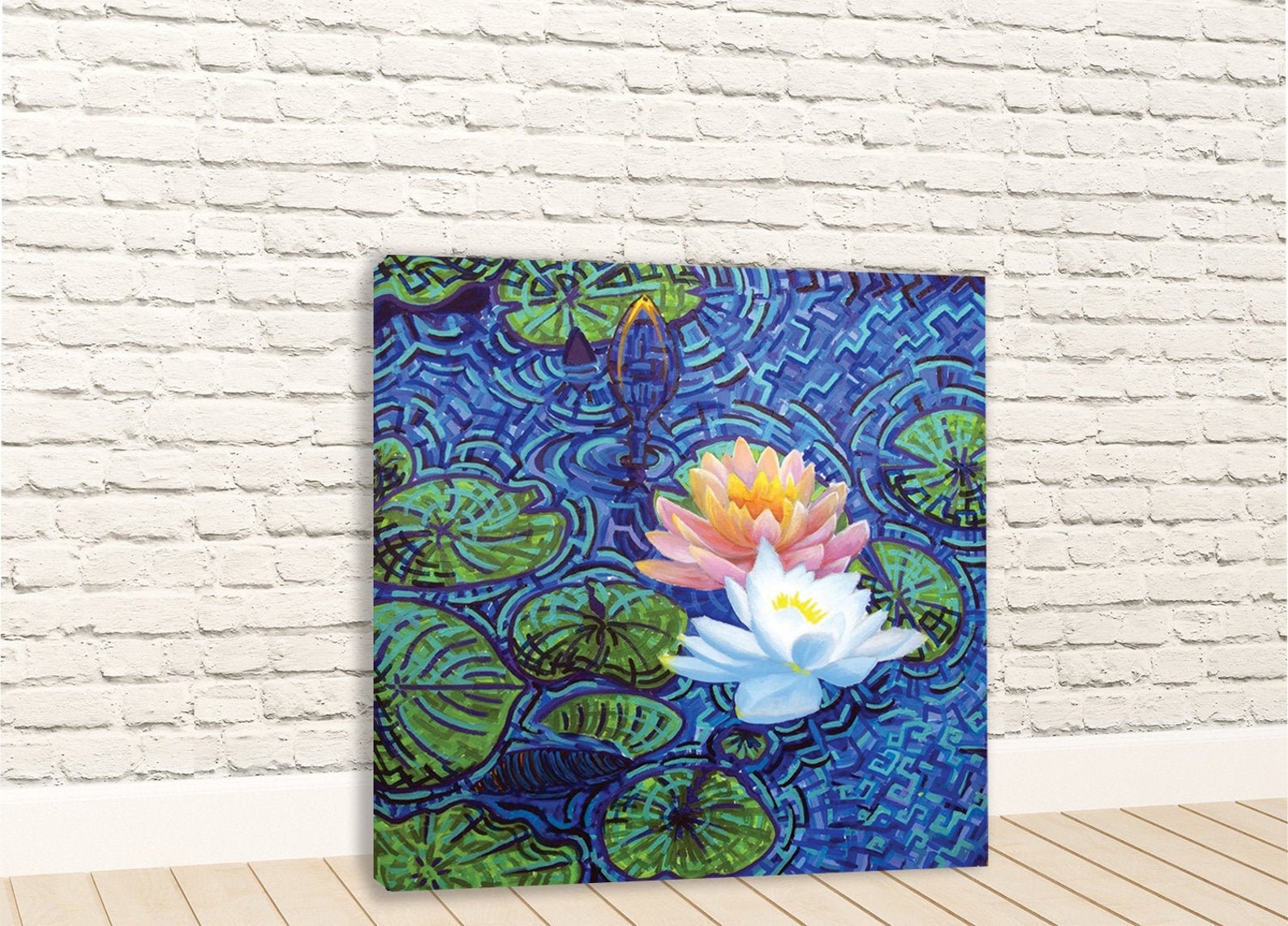 Vincent Van Gogh Water Lily 1887 Canvas Wall Art Etsy