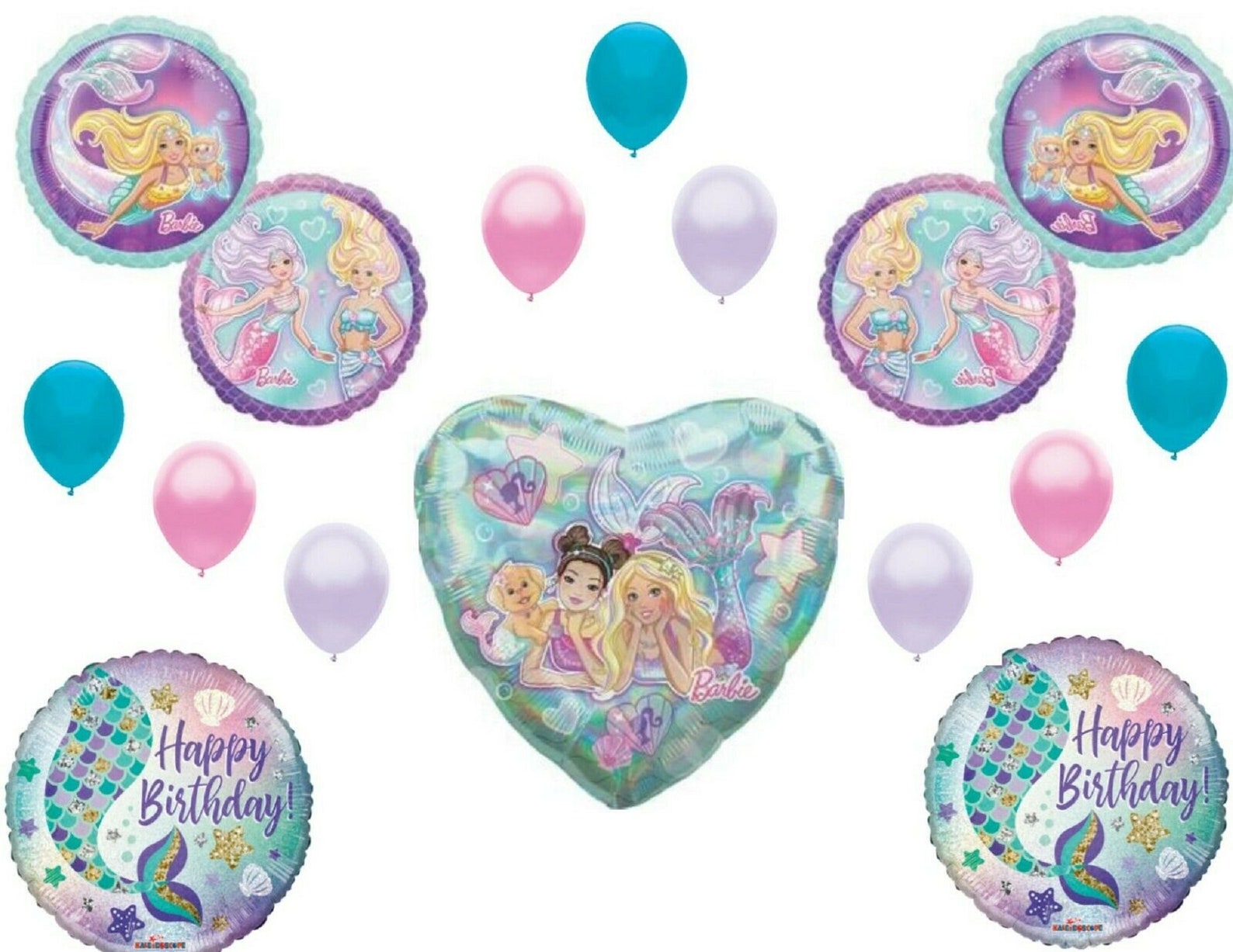 Barbie Mermaid Happy Birthday Party Balloons Decoration - Etsy
