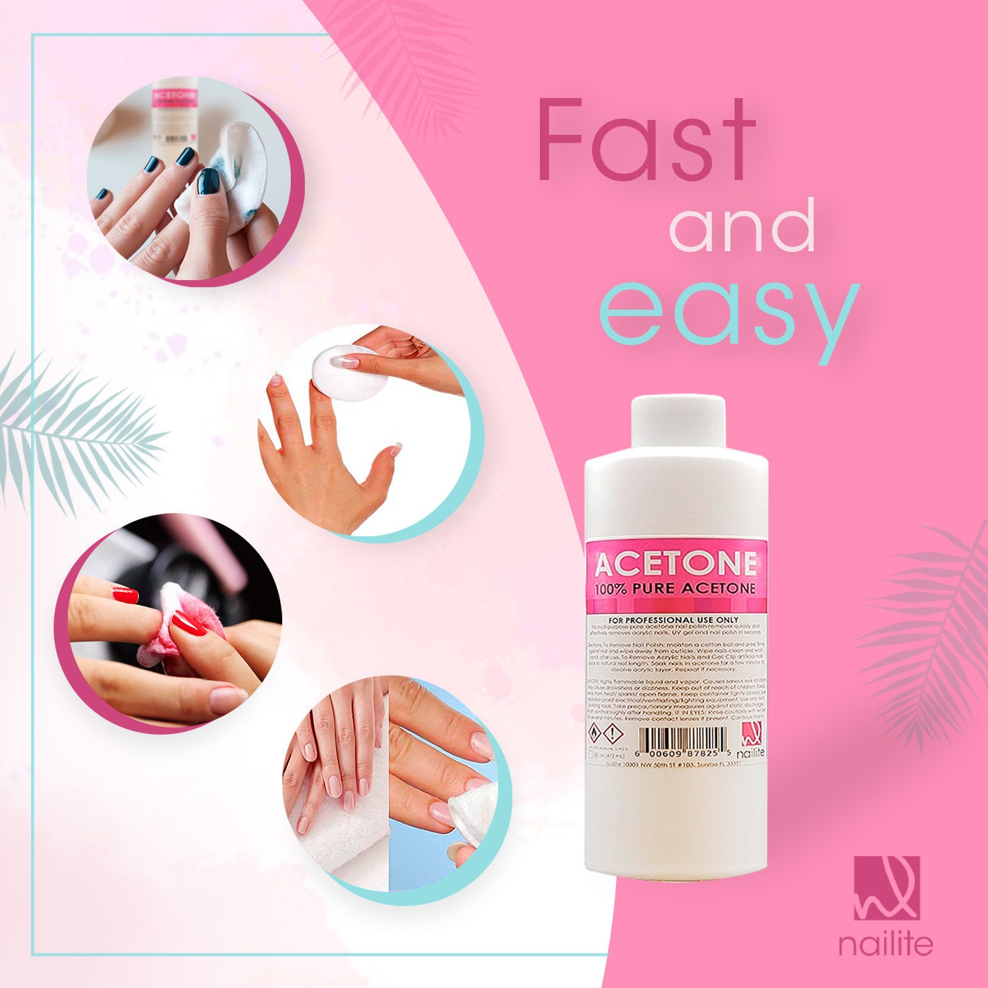 Acetone Polish Remover, Nail Care