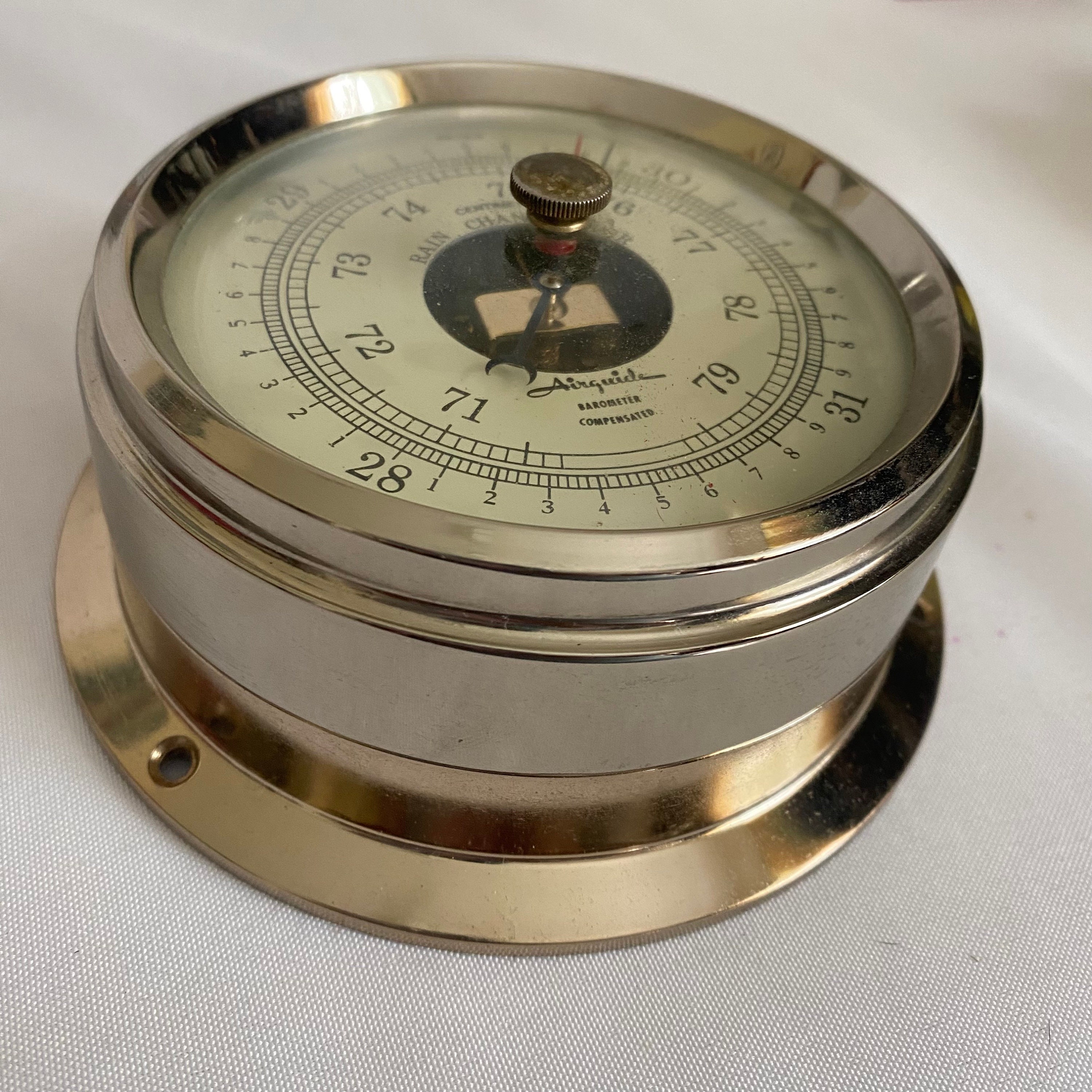 Vintage Cased Airguide Barometer Compensated P4592 Made in USA Etsy