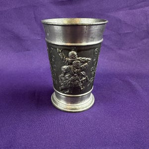 Vintage German Pewter Beer Cup