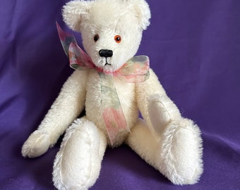 Vintage Hand Made Teddy Bear Steiff Style Bean Filled German