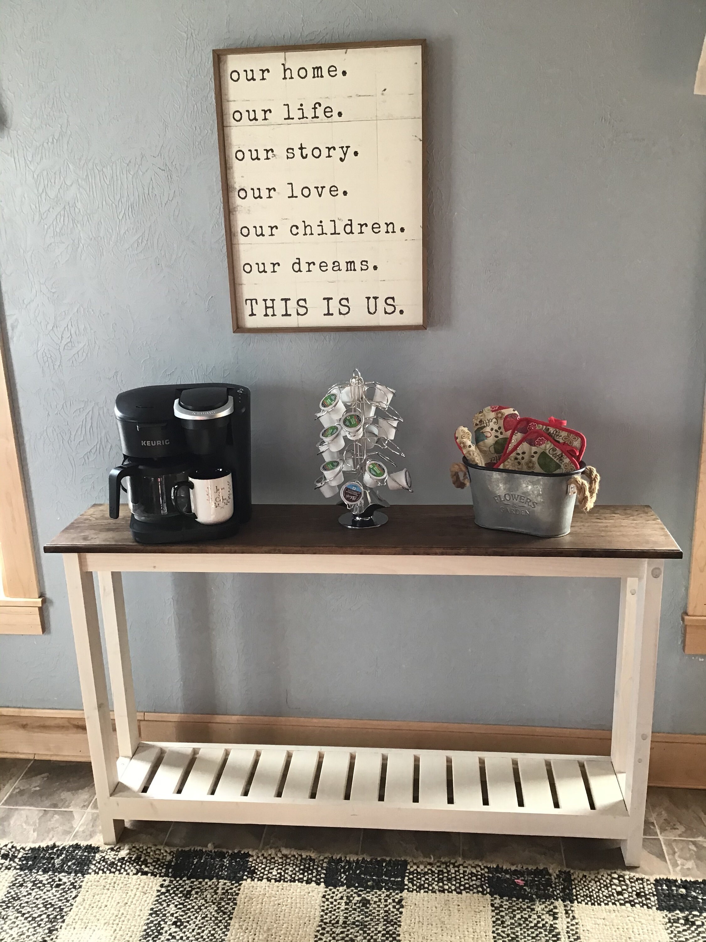 Entryway Table Coffee Bar Console Table Sofa Table Etsy