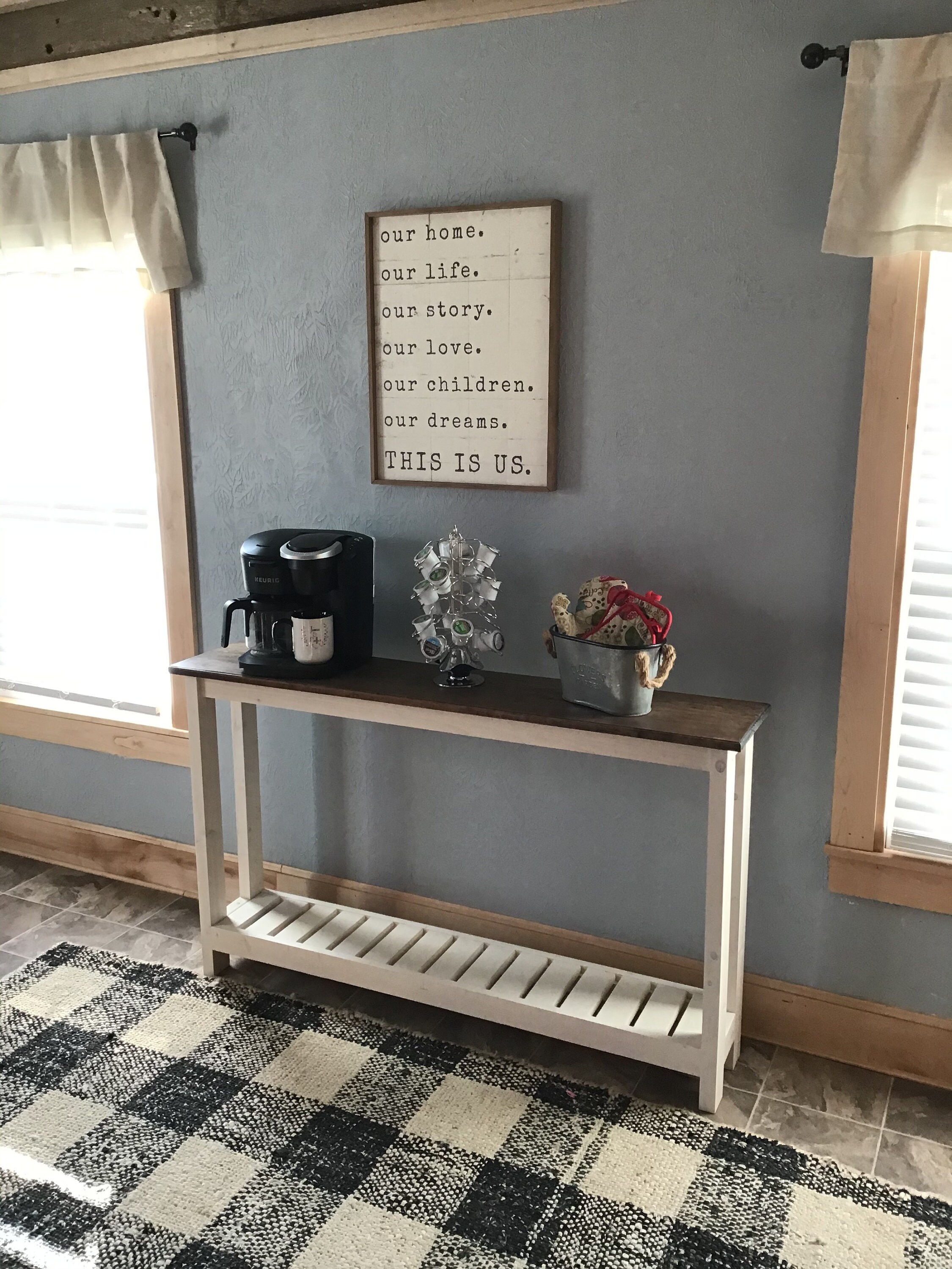 Entryway Table Coffee Bar Console Table Sofa Table Etsy