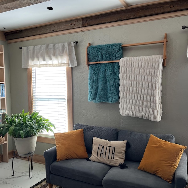 Japanese Inspired Two-rung Quilt Hanger