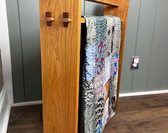 Freestanding Hardwood Quilt Rack
