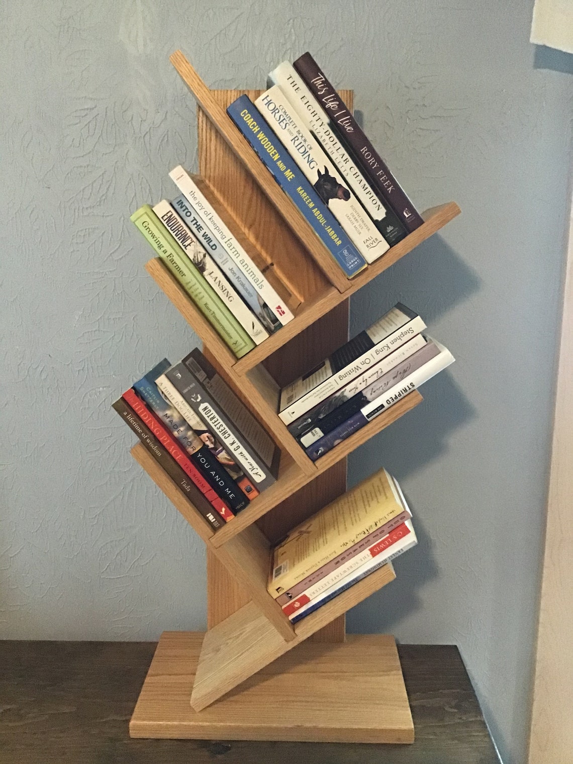 Modern geometric shelving unit Etsy
