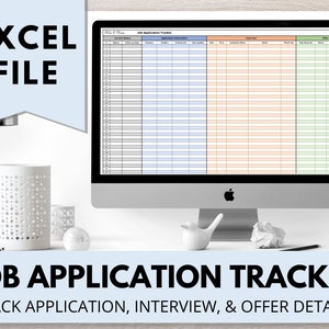 Job Application Tracker Excel Spreadsheet, Job Search Tracker, Job Application Planner, Job Search Tracker, Job Search Planner