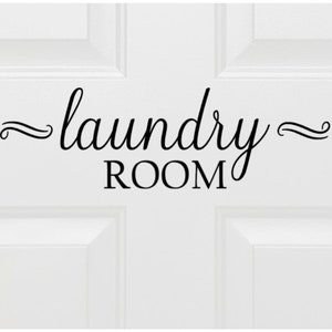 Laundry Sticker, Laundry Decal, Laundry Door Decal, Laundry Door Label, Laundry Door Sticker, Laundry Room Decor, Laundry Room Vinyl Decal