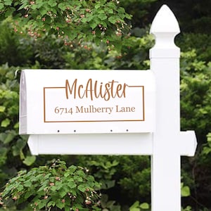 Personalized Mailbox Decal, Mailbox Number Decal, House Number Decal, Custom Mailbox Decal, Address Decal for House, Address Decal for Mail