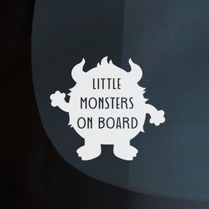 5 Little Monsters: Vinyl Character Water Bottle Decals