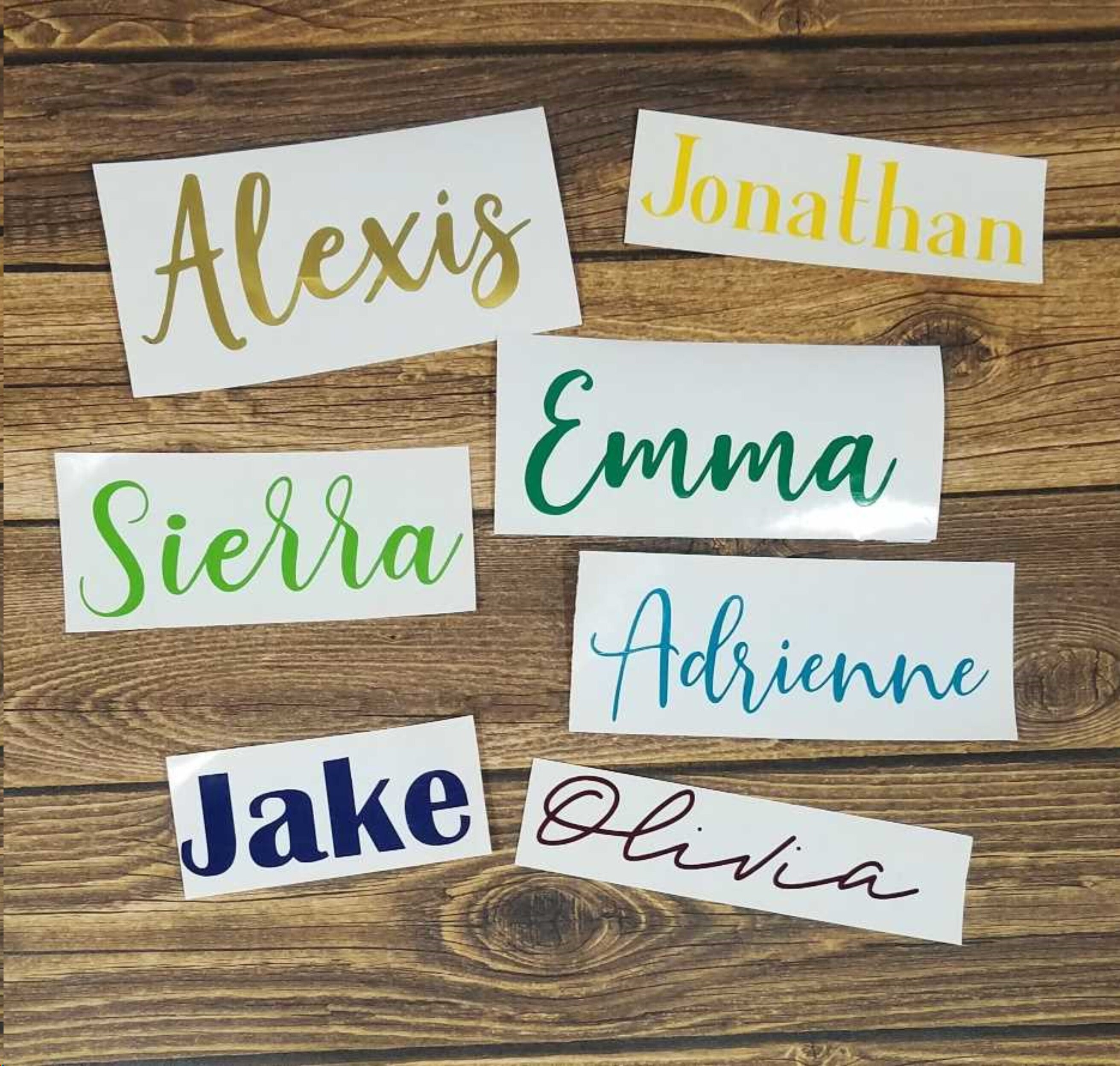 Vinyl-Namen-Aufkleber personalisierte Aufkleber | Etsy