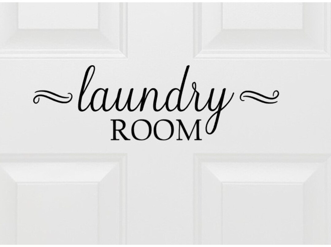 Laundry Sticker Laundry Decal Laundry Door Decal Laundry Etsy
