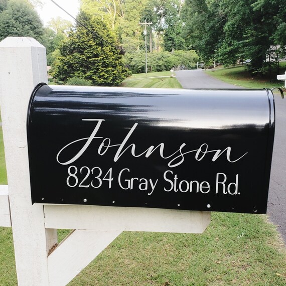 Mailbox Decal Mailbox Number Decal House Number Decal Etsy