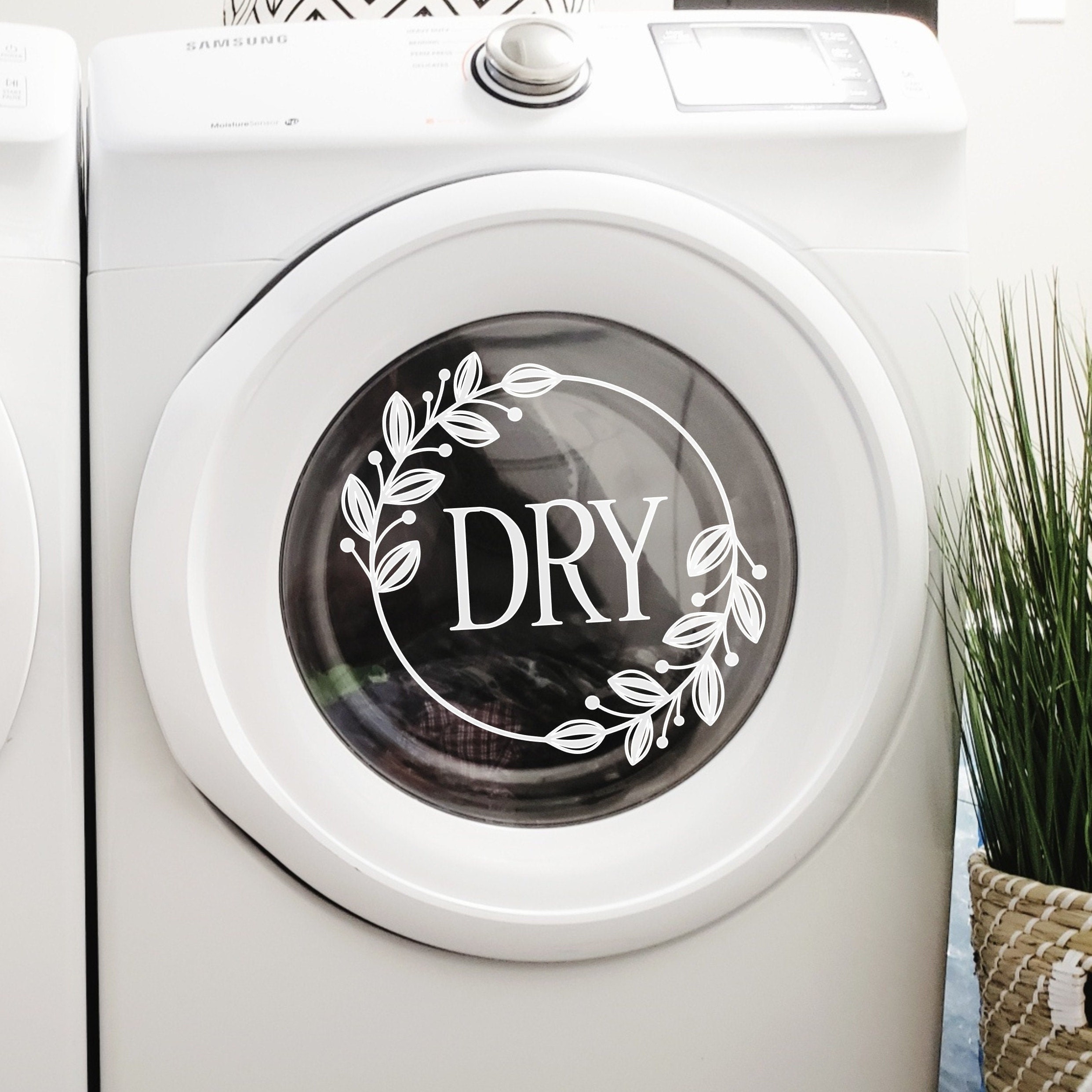 Washer and Dryer Decals, Wash and Dry Laundry Decals, Washer Dryer ...