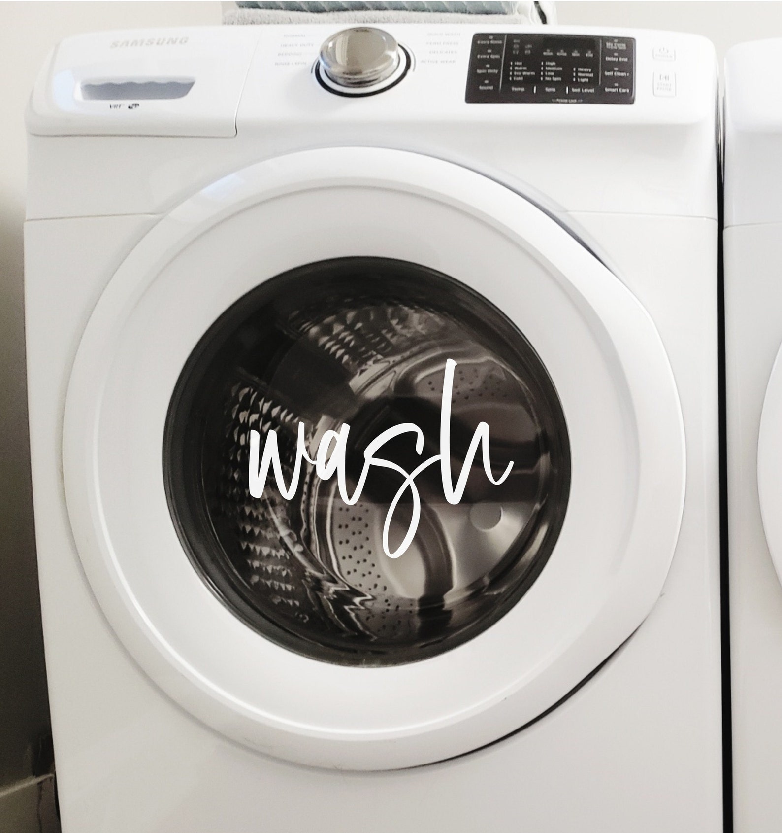 Washer Dryer Decals, Washer and Dryer Decals, Wash and Dry Laundry ...