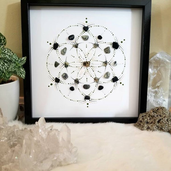 Framed Crystal Art Etsy