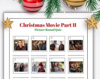 Christmas Movie Quiz: Printable Xmas Game in PDF