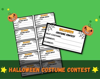 Costume Contest Printable Ballots - Etsy Canada