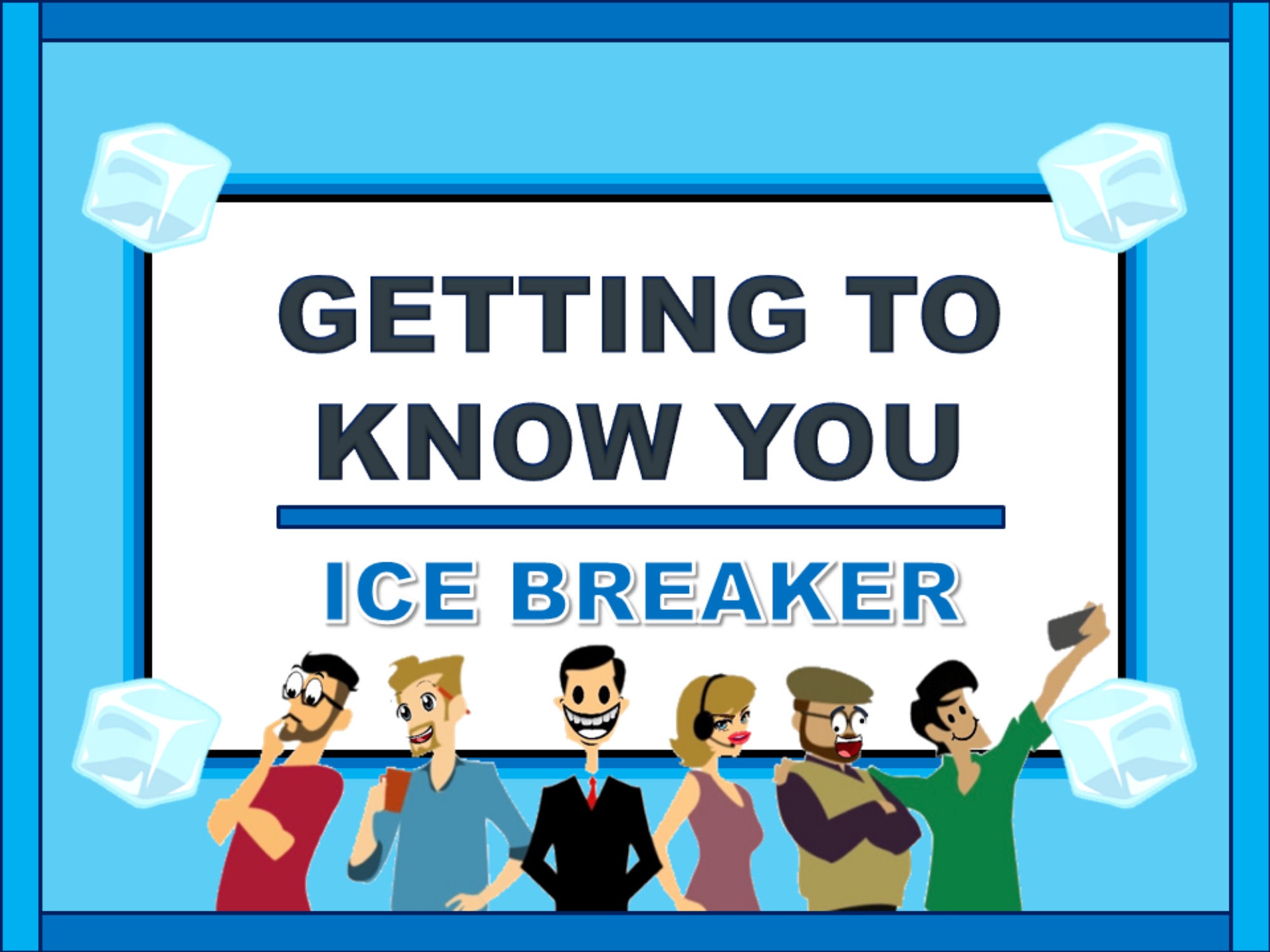 Getting to Know You, Virtual Game, Team Building Games, Ice
