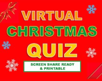 Christmas Quiz: PowerPoint and Printable PDF