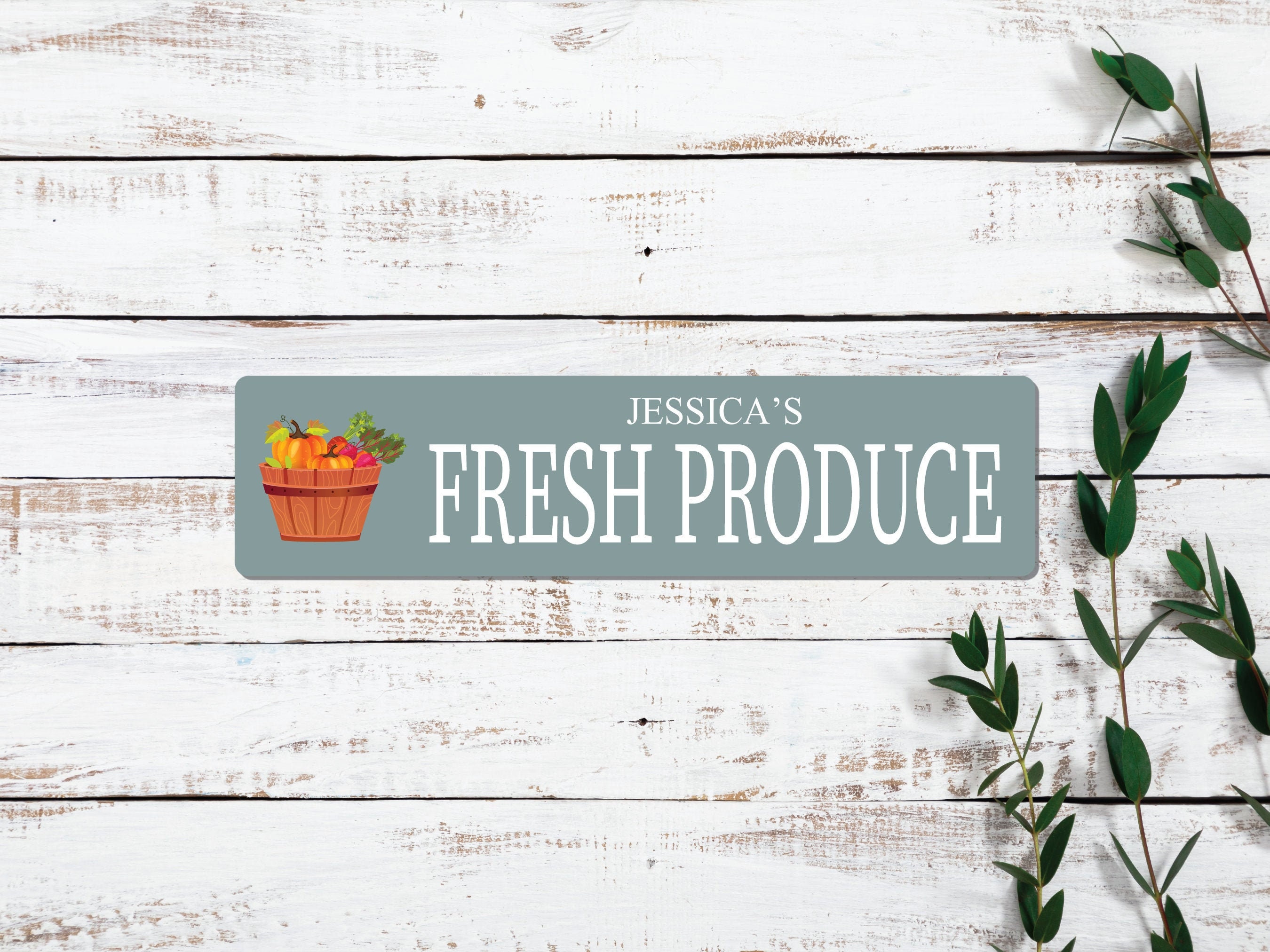Personalised Fresh Produce Sign Custom Name Gift Farmers Etsy Australia