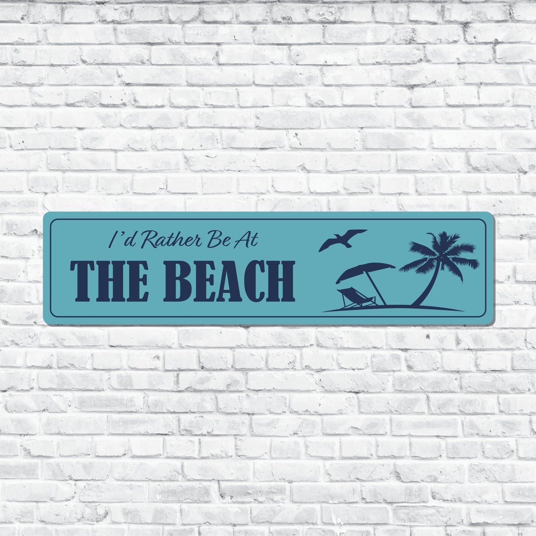 Metal Beach Sign Beach Shack Gift Home Decor Beach Outdoor Etsy Australia