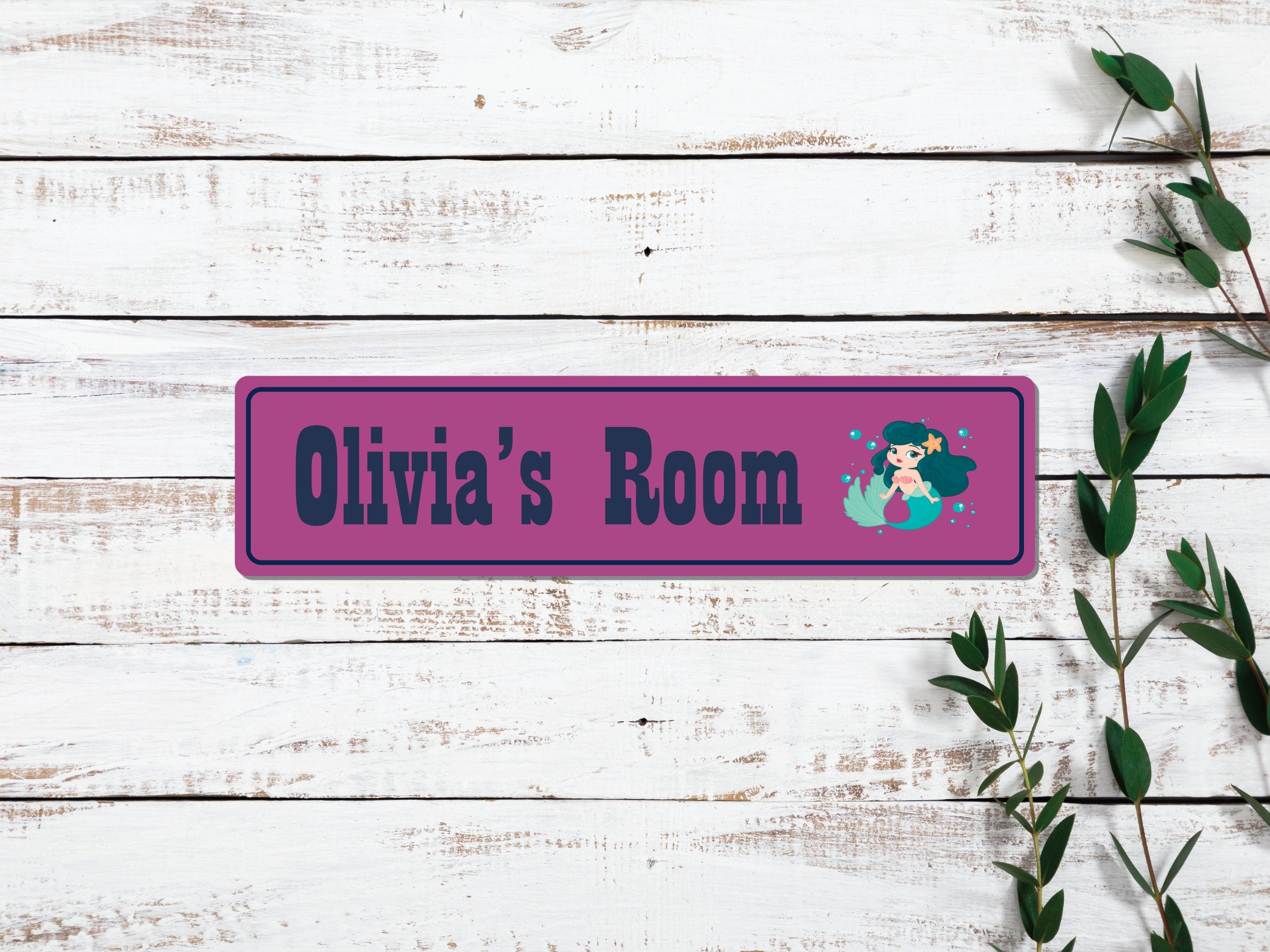 Letrero personalizado de la habitación para niños signos | Etsy