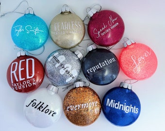 Taylor Eras Ornament | T Swift Ornament | The Eras Tour | T Swift gifts | Taylor’s Version Ornament