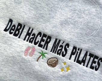 DtMF Crewneck | Debi Hacer Más Pilates | Bad Bunny Pilates Crewneck | Latina Pilates Sweatshirt | Pilates Girl Gift | Bad Bunny Gift