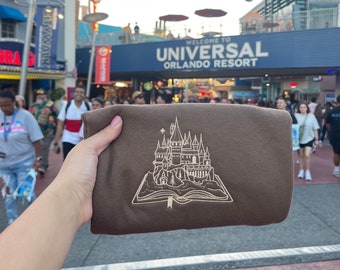 Embroidered Harry Sweater, Wizard Sweater, Wizard Castle sweater, Wizard sweatshirt, Harry Sweatshirt, HP Sweater