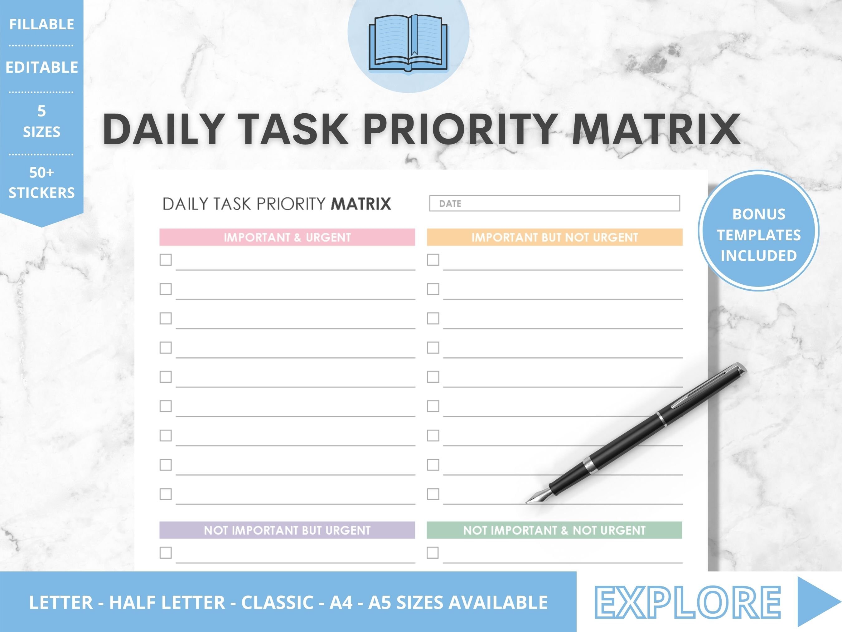 task priority matrix task priority matrix