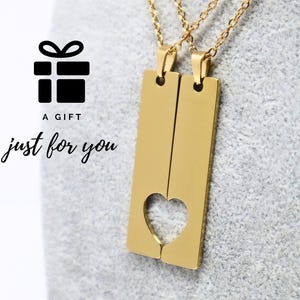 Custom Initial Heart Necklace – Meaningful Gift for Couples, Friends & Lovers